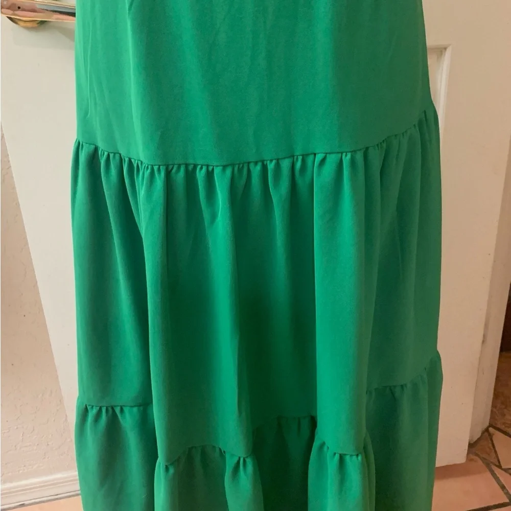 SHEIN Vibrant Green Criss Cross Dress - Picture 4 of 10